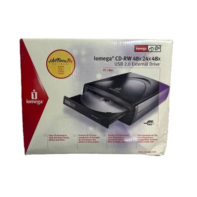 Unidad CDRW externa Iomega CDRW55292EXT 31061500 con caja y alimentación y software Foto 1 de 4