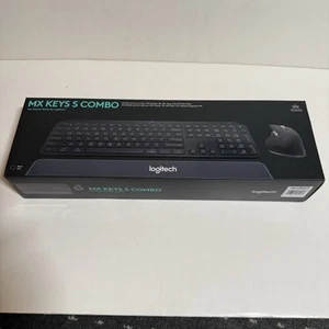 BRAND NEW Bluetooth Logitech MX Keys S Combo KEYBOARD Master MOUSE 3S, PALM REST - Picture 1 of 15