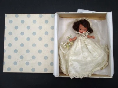 Muñeca Nancy Anny Storybook de colección de los años 40 NOVIA #86 pierna articulada bisque 5,25" Foto 1 de 4