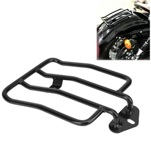 Black Motorcycle Rear Luggage Rack Carrier Support For XL883 Modified Part NEW - Picture 1 of 10