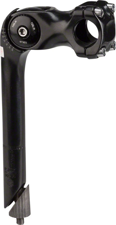 KAluminum 820 Stem 100mm 25.4 Clamp Adjustable 22.2-24tpi Quill Black Aluminum - Image 1 of 1