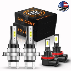 For Suzuki Aerio 2002-2007 Combo LED Headlight High/Low Beam Fog Light 4X Bulbs - Picture 1 of 16