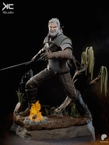 Geralt (Witcher Games) - Kit Modelo Impresión 3D - Escala 1:10 - Fan Art - Imagen 1 de 2