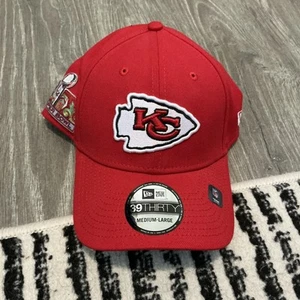 New Era Kansas City Chiefs Super Bowl LIX Hat 39THIRTY Men’s Size: M/L Red - Picture 1 of 5