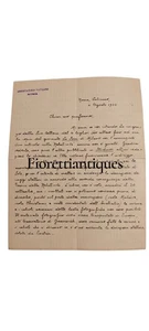 Autogrammbrief von Pio Emanuelli 1922 Physikalische Astronomie Einstein Relativität - Bild 1 von 5