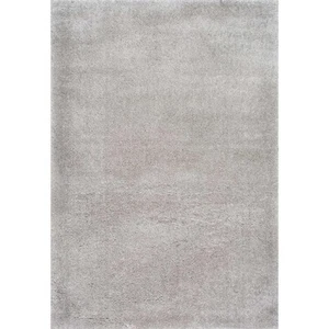 Gynel Solid Shag Silver 8 ft. x 10 ft. Area Rug - Picture 1 of 6