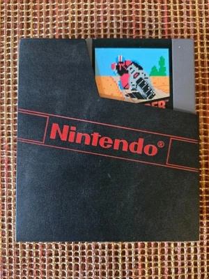 The Original NES Nintendo Black Box Cartridge Mach Rider + Slip Cover - Image 1 of 4
