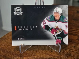 Logan Cooley 2023-24 Upper Deck The Cup The Show Black Rookie #SB-CO 93/99 Utah - Picture 1 of 6