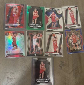9 Reed Sheppard Rookie Card Lot Houston Rockets Prizm cracked ice silve etc NBA - Picture 1 of 2