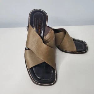 Donald J. Pliner Green Leather Sandals - Picture 1 of 7