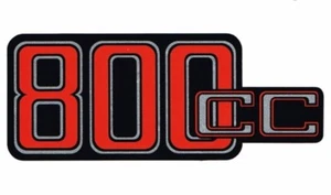 Aufkleber für BMW R 80 / R80 / 800 ccm Emblem rot - silber f. Seitendeckel , neu - Picture 1 of 2