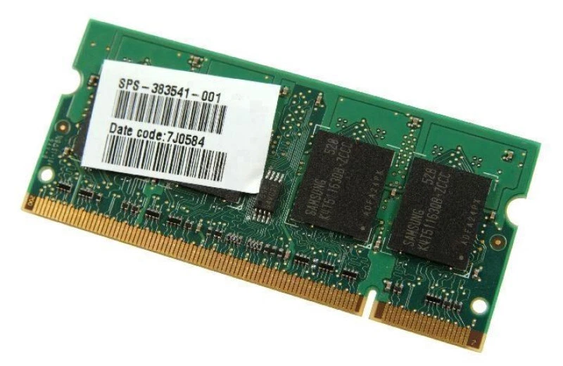 374725-001 - 512 MB, 400 MHZ, PC2 3200, 00 Módulo de memoria Dimm  Foto 1 de 1