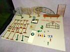 VINTAGE HO LAYOUT ACCESSORIES SCENERY LOT, TELEPHONE POLES, BMW SIGN, PEOPLE ++