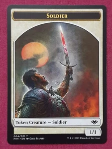 Magic The Gathering MODERN HORIZONS MH1 SOLDIER MYR token card MTG - Bild 1 von 2