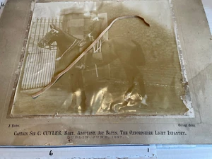 PHOTO CAPTAIN C CUYLER ADJUTANT OXFORDSHIRE LIGHT INFANTRY 1st DUBLIN JUNE 1897 - Picture 1 of 10