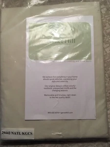 New Garnet Hill Pointillist Embroidered Percale King Pillowcases In Natural - Picture 1 of 2