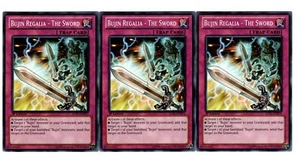 Yugioh - 3X Bujin Regalia - La Spada - Comune - 1° Edizione - JOTL-EN074 - Near Mint - Foto 1 di 1