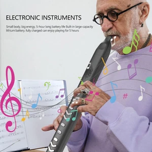 10 Tone Electric Saxophone Flute Blowpipe Electric Sax Wind Instrument 800mAh - Picture 1 of 10