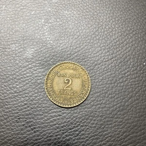 France 1921 Coin 2 Francs Chambers Of Commerce Copper Aluminium - Picture 1 of 2