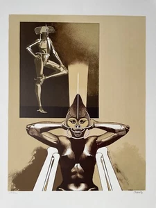 HERIBERTO COGOLLO COLUMBIA *1945 COMPOSICIÓN FIGURA SURREALISTA ACT 53/100 - Imagen 1 de 11