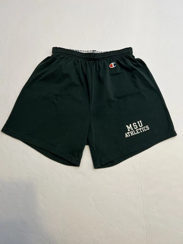 Vintage 80s Champion MSU Athletics Shorts Michigan State Spartans XXL Cover