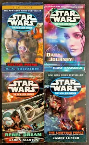 Vintage 4 Book Lot Star Wars New Jedi Order Paperback Vector Force Journey Rebel - Picture 1 of 3