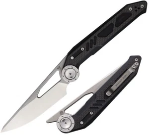 Stedemon NOC DG04 Folding Knife 4.25" 440C Steel Blade G10/Cabor Fiber Handle - Picture 1 of 12