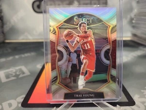 Trae Young 2020-2021 Panini Select #2 Concourse SILVER PRIZM Atlanta Hawks - Picture 1 of 2