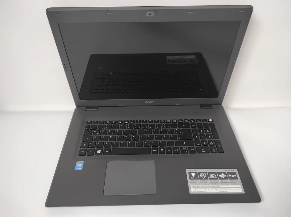 NOTEBOOK ACER ASPIRE E5-772 INTEL CORE i3-5005U 4GB RAM 1TB HD WIFI WEBCAM - Immagine 1 di 4