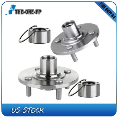 2 X Cojinete de rueda delantera y buje para Saturn SL1 SL SL2 SC1 SC2 1994-2002 4 pernos Foto 1 de 4