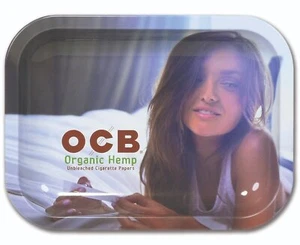 OCB Small "ORGANIC GIRL" Metal Rolling Tray, 5" x 7", Same Day Express Shipping - Picture 1 of 2
