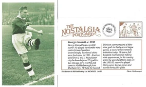 Postal Middlesbrough Football Club George Camsell c1930 Futbolista - Nostalgia - Imagen 1 de 3