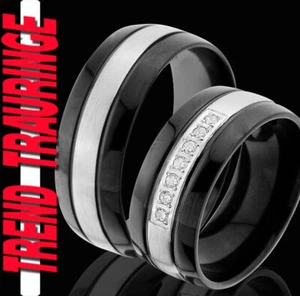 2 Partner Ringe Eheringe Trauringe Verlobungsringe Gravur Gratis  TE1-7 V - Bild 1 von 4