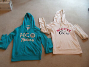 Hollister Hoodies x 2 , blue one SX and beige one Small