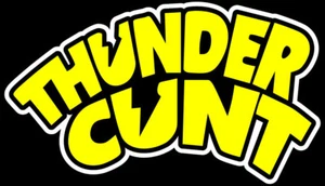 4- Pack Yellow Thunder C*nt Vinyl Sticker - Picture 1 of 1