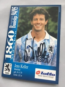 JENS KELLER 1860 München 1994/1995 signed Autogrammkarte 10x15  - Imagen 1 de 1
