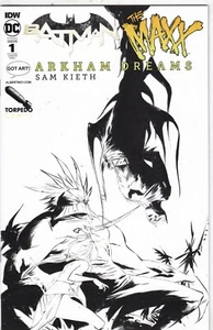 Batman The Maxx Arkham Dreams Black and White Variant NM Jae Lee 2018 Torpedo - Picture 1 of 2