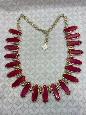 Collar Kendra Scott Gabriella en tono oro ágata rosa Foto 1 de 4