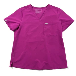 Figs Catarina One Pocket Scrub Top Size Large PO2525 RSB Pink Medical Uniform - Picture 1 of 6