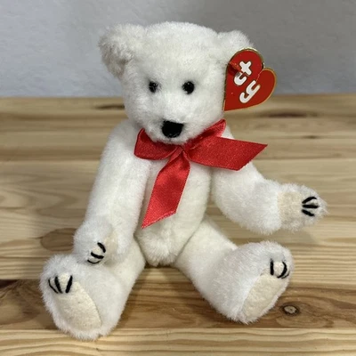 Oso de peluche articulado blanco Gilbert Ty Attic Treasure 1992 primera generación Foto 1 de 4
