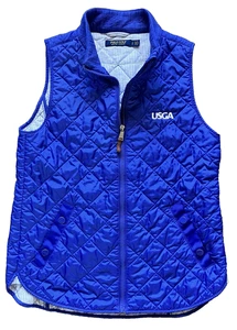 Polo Golf Ralph Lauren Weste Herren Small Diamond Quilt dicker Kragen gefüttert USGA - Bild 1 von 4