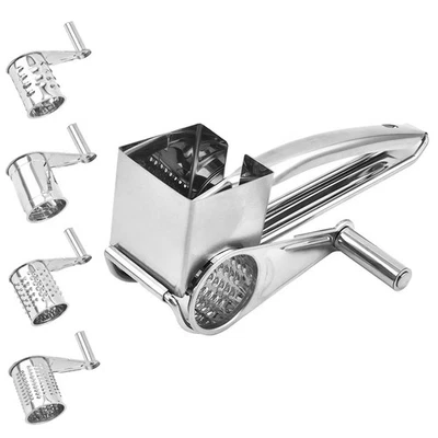 1 Set Manuale ROTARY ROTARY GRATERS GRATERS GRATERS GRATEDS (argento) - Immagine 1 di 4