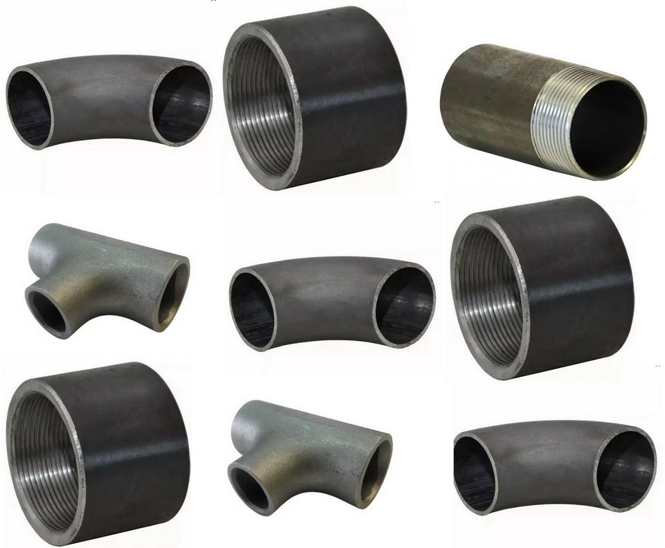 Coude de soudage en acier manchon de soudage tube soudure pièce en T noir... - Photo 1/1