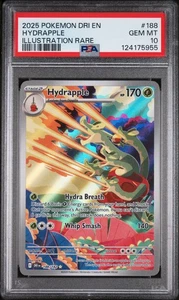 2025 POKEMON DRI EN-DESTINED RIVALS ILLUSTRATION RARE #188 HYDRAPPLE PSA 10 - Picture 1 of 2