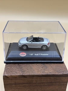 Model Power Minis silber Die Cast Audi TT Roadster 1:87 - Bild 1 von 6