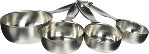 Tazas medidoras Amco Advanced Performance suministros para hornear, multitamaños, plateadas - Imagen 1 de 11