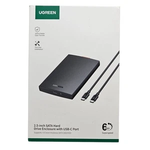 UGREEN 2.5 inch SATA Hard Drive Enclosure with USB-C Port, 6Gbps - Bild 1 von 3