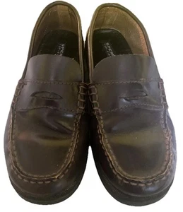 SPERRY Loafer Top-Sider Colton Boys Size 2.5 Leather Penny Oxford Burgundy Brown - Picture 1 of 8