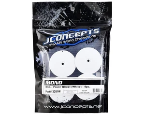 JCO3381W JConcepts Mono Front Wheel (White) (4) (B74) w/12mm Hex BoxPitRoom - Picture 1 of 1