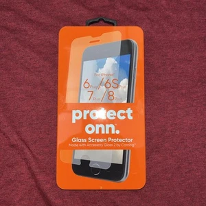 Onn Clear Glass Screen Protector for iPhone 6 Plus / 6S Plus / 7 Plus / 8 Plus - Picture 1 of 2
